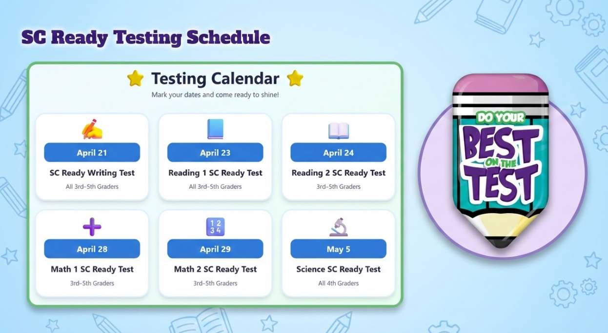 SC Ready Testing Schedule
